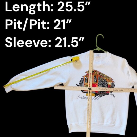 Vintage Crazy Shirts San Francisco Trolley Car Cats B.Kliban Sweatshirt M - Picture 5 of 11